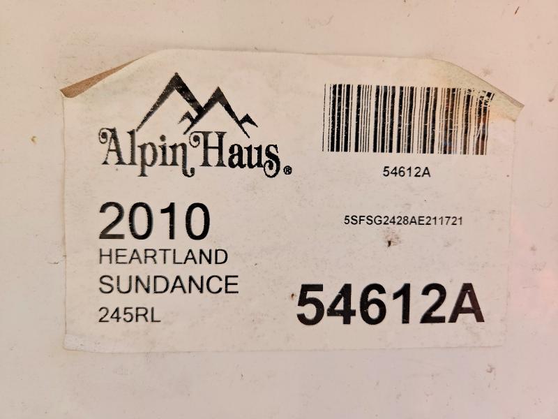 Продажа на аукционе авто 2010 Heartland Sundance, vin: 5SFSG2428AE211721, номер лота: 49553816