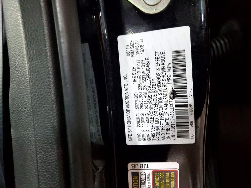 Aukcja sprzedaży 2020 Acura Rdx, vin: 5J8TC2H53LL007061, numer aukcji: 50251876