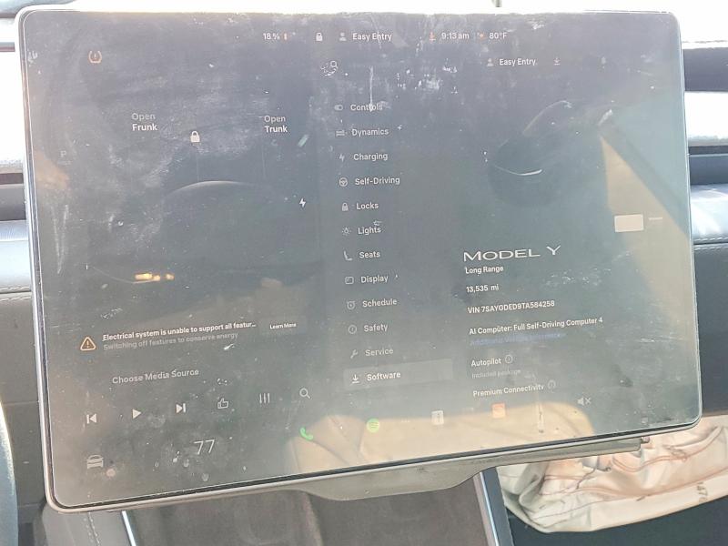 50879366 :رقم المزاد ، 7SAYGDED9TA584258 vin ، 2026 Tesla Model Y مزاد بيع