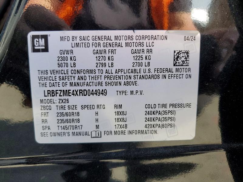 Продаж на аукціоні авто 2024 Buick Envision, vin: LRBFZME4XRD044949, номер лоту: 49619126