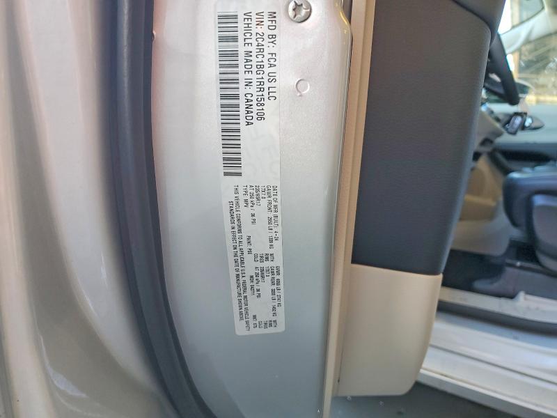49366986 :رقم المزاد ، 2C4RC1BG1RR158106 vin ، 2024 Chrysler Pacifica مزاد بيع