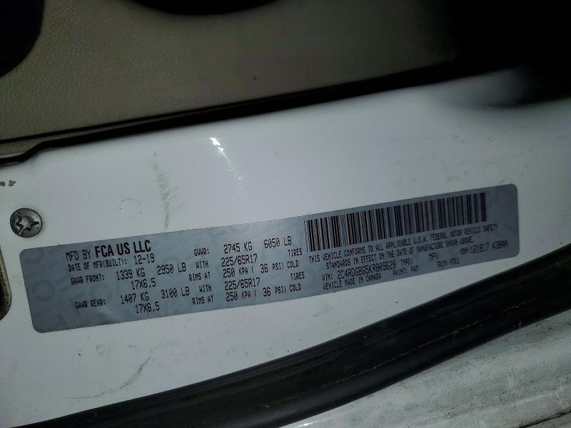 Продажа на аукционе авто 2019 Dodge Grand Caravan, vin: 2C4RDGBG5KR805628, номер лота: 48924796