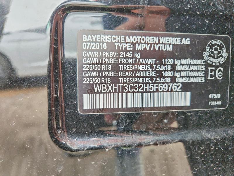 Aukcja sprzedaży 2017 Bmw X1, vin: WBXHT3C32H5F69762, numer aukcji: 49642756