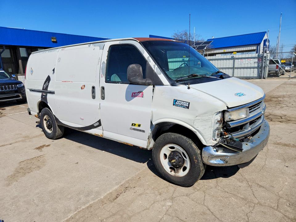 2002 Chev Express G3500 მანქანა იყიდება აუქციონზე, vin: 1GCHG35R721228968, აუქციონის ნომერი: 49082626