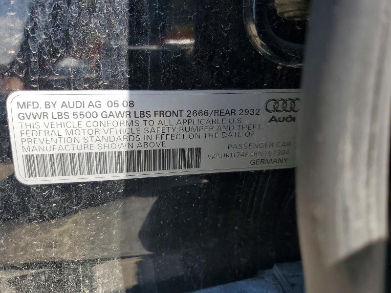 Продажа на аукционе авто 2008 Audi A6, vin: WAUKH74F48N152304, номер лота: 51541806
