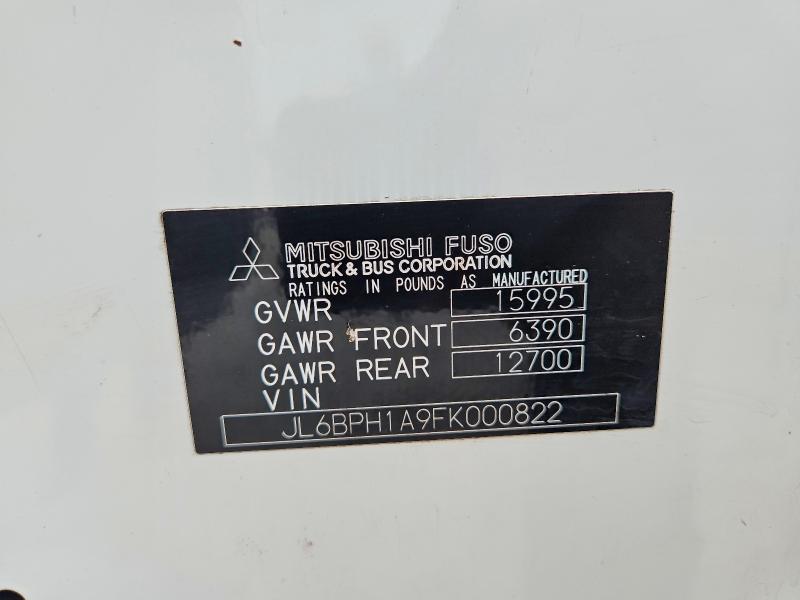 49972346 :رقم المزاد ، JL6BPH1A9FK000822 vin ، 2015 Mitsuifuso Fe مزاد بيع
