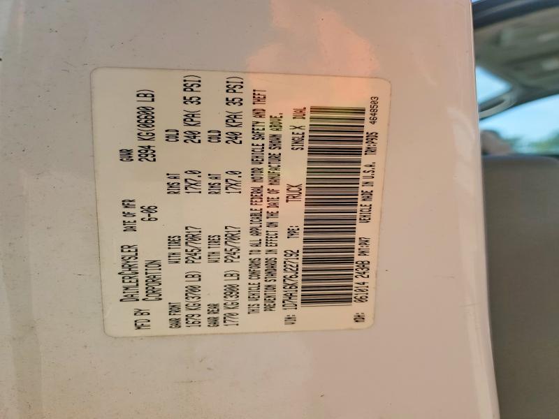 Aukcja sprzedaży 2006 Dodge Ram 1500, vin: 1D7HA16K76J227192, numer aukcji: 48820846