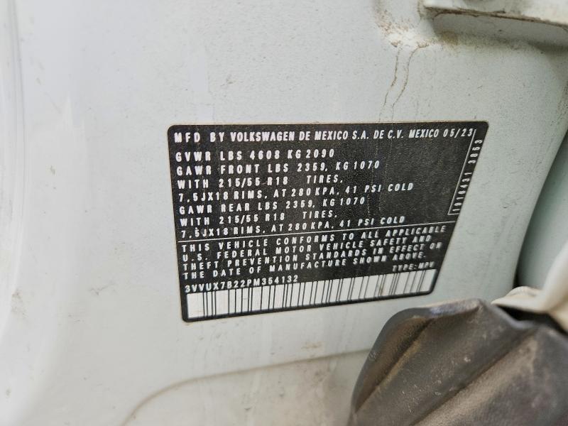 Aukcja sprzedaży 2023 Volkswagen Taos, vin: 3VVUX7B22PM354132, numer aukcji: 49638926