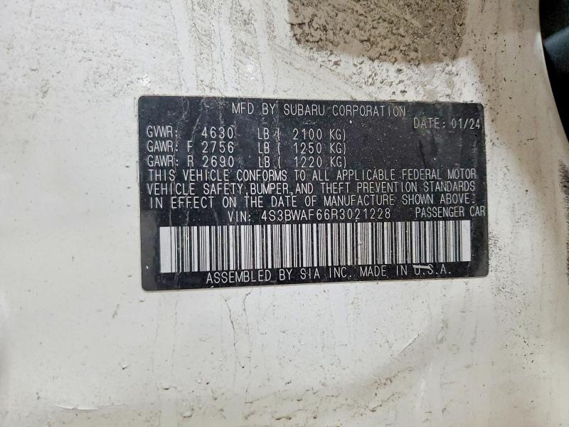 Продаж на аукціоні авто 2024 Subaru Legacy, vin: 4S3BWAF66R3021228, номер лоту: 51513836
