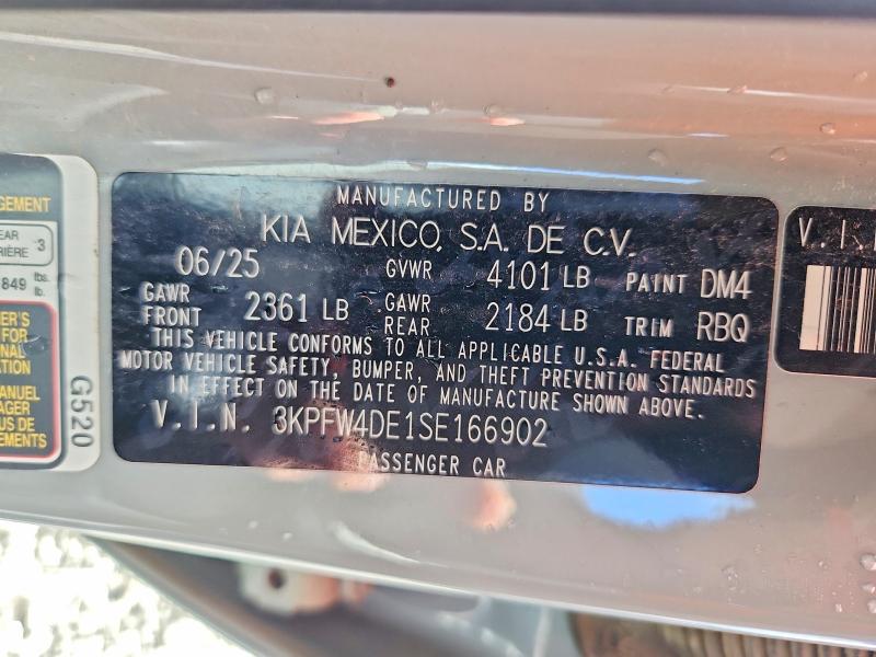 Продаж на аукціоні авто 2025 Kia K4, vin: 3KPFW4DE1SE166902, номер лоту: 49304746