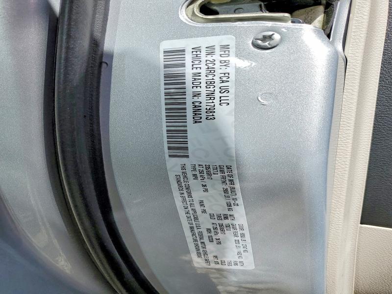 79568805 :رقم المزاد ، 2C4RC1BG7NR179813 vin ، 2022 Chrysler Pacifica مزاد بيع