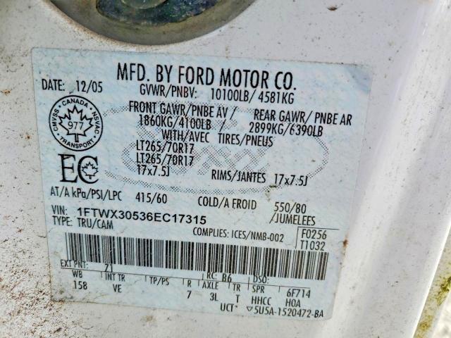 Aukcja sprzedaży 2006 Ford F350, vin: 1FTWX30536EC17315, numer aukcji: 49018226