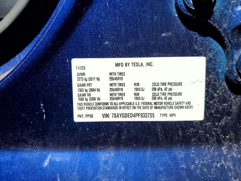 Продажа на аукционе авто 2023 Tesla Model 3, vin: 7SAYGDED4PF933755, номер лота: 49195636