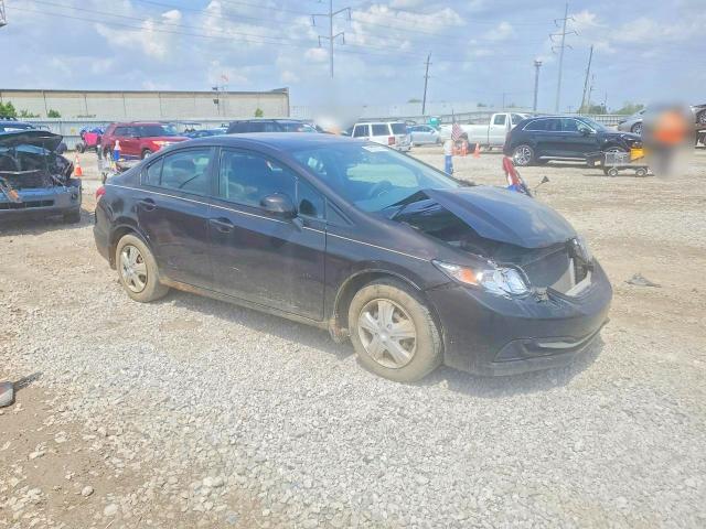 51077076 :رقم المزاد ، 19XFB2F53DE006598 vin ، 2013 Honda Civic مزاد بيع