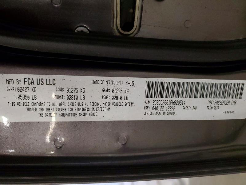 Продаж на аукціоні авто 2015 Chrysler 300, vin: 2C3CCAGG1FH820514, номер лоту: 49437176