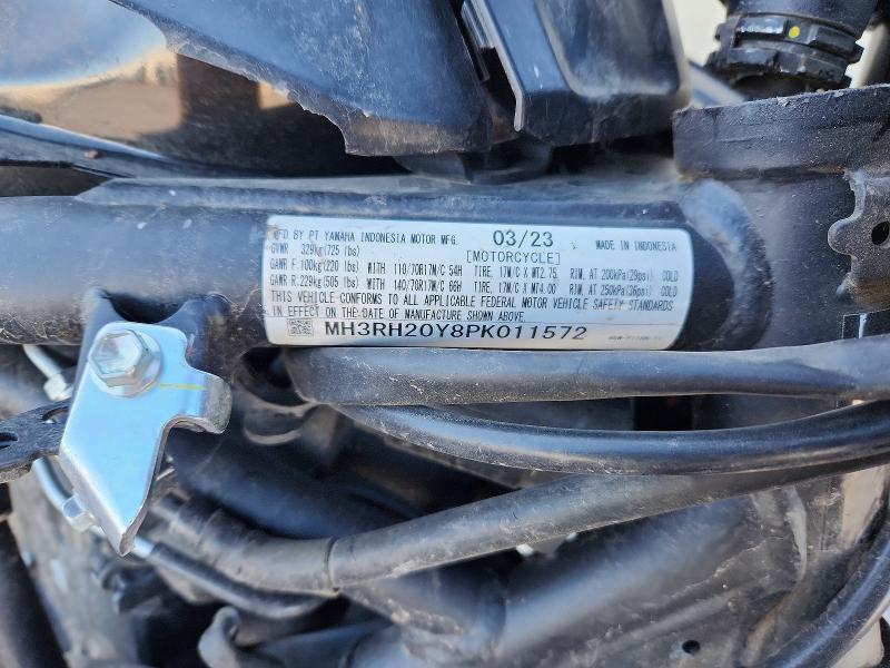 2023 Yamaha Mt-03 მანქანა იყიდება აუქციონზე, vin: MH3RH20Y8PK011572, აუქციონის ნომერი: 49755156