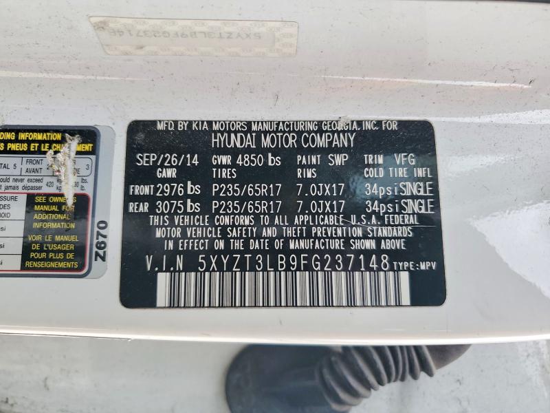 Aukcja sprzedaży 2015 Hyundai Santa Fe Sport, vin: 5XYZT3LB9FG237148, numer aukcji: 50856706