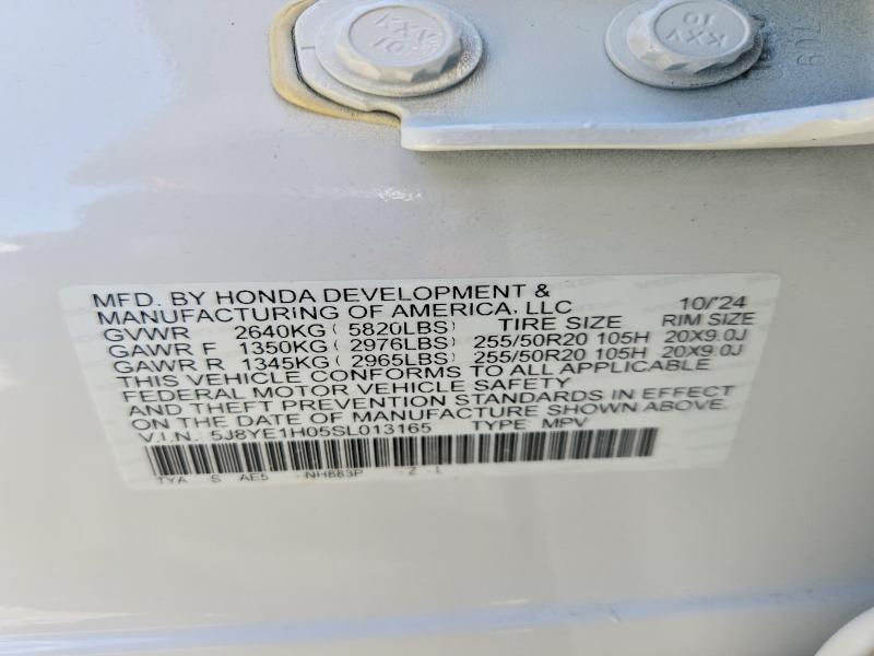 Aukcja sprzedaży 2025 Acura Mdx, vin: 5J8YE1H05SL013165, numer aukcji: 49948226
