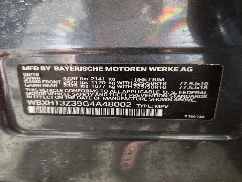 Продажа на аукционе авто 2016 Bmw X1, vin: WBXHT3Z39G4A48002, номер лота: 50477746