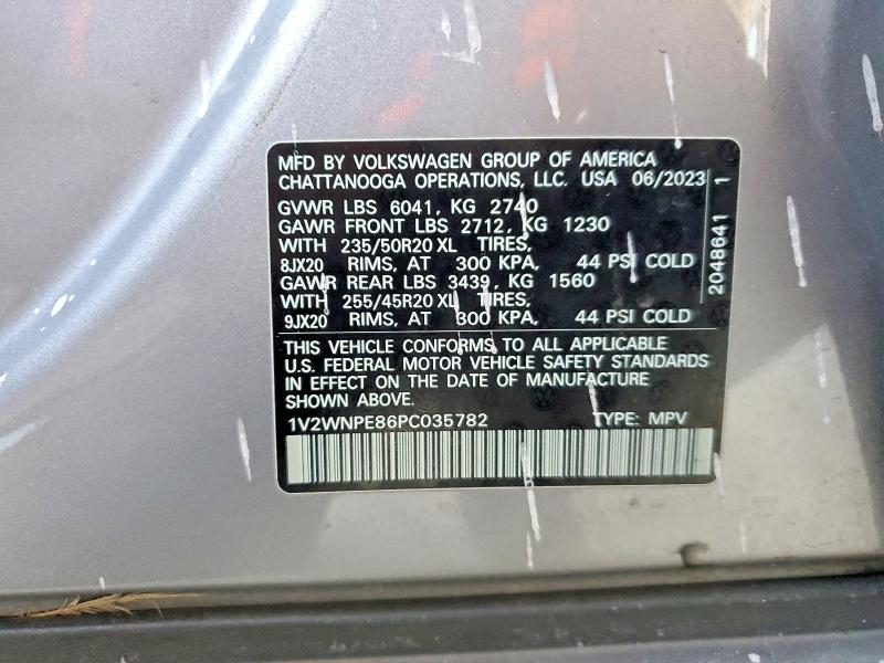 50679416 :رقم المزاد ، 1V2WNPE86PC035782 vin ، 2023 Volkswagen Id.4 مزاد بيع