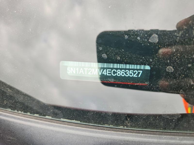 51010466 :رقم المزاد ، 5N1AT2MV4EC863527 vin ، 2014 Nissan Rogue مزاد بيع