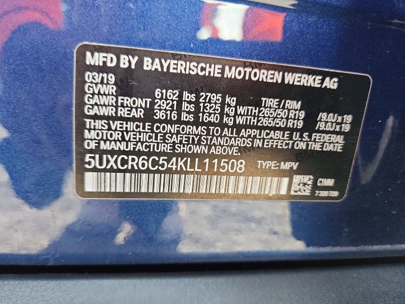 Продажа на аукционе авто 2019 Bmw X5, vin: 5UXCR6C54KLL11508, номер лота: 49718246