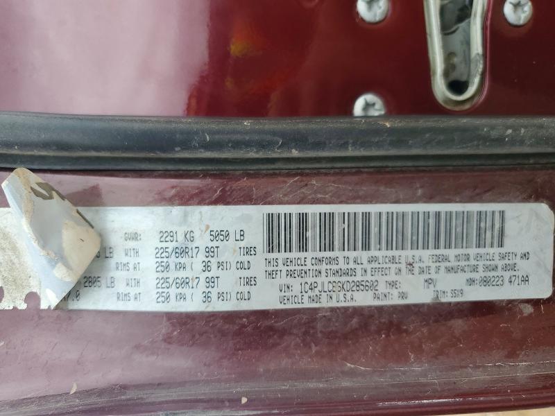 Продажа на аукционе авто 2019 Jeep Cherokee, vin: 1C4PJLCB6KD285602, номер лота: 49436546