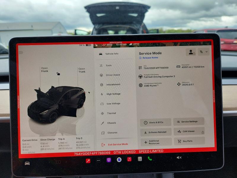Продаж на аукціоні авто 2023 Tesla Model Y, vin: 7SAYGDEF4PF788069, номер лоту: 51375286