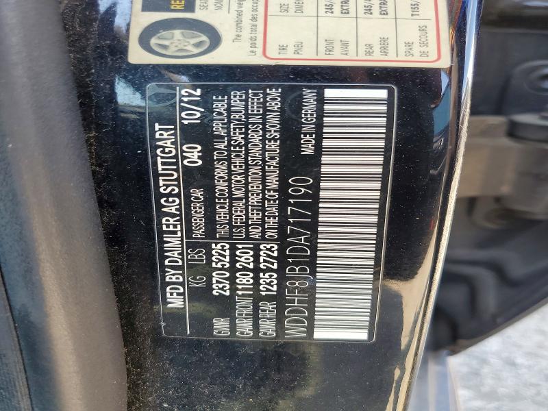 Продажа на аукционе авто 2013 Mercedes-benz E, vin: WDDHF8JB1DA717190, номер лота: 50655716