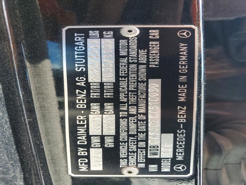 Продажа на аукционе авто 1987 Mercedes-benz 420, vin: WDBCA35D2HA318939, номер лота: 48277496