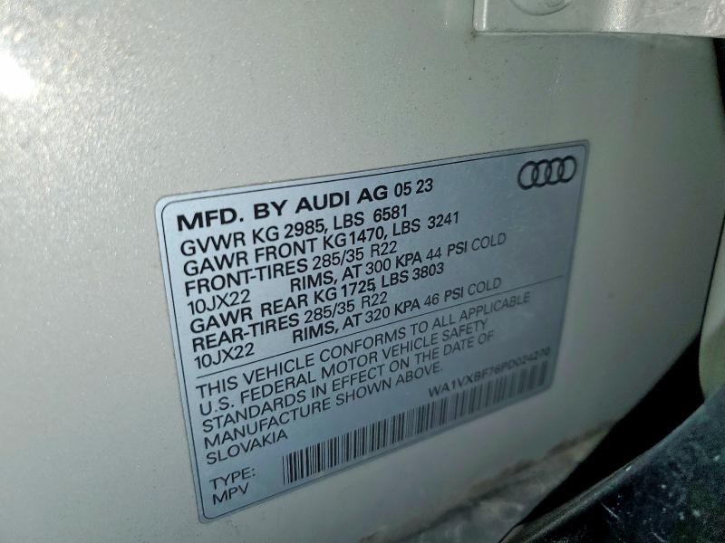 Продажа на аукционе авто 2023 Audi Q7, vin: WA1VXBF76PD024270, номер лота: 49974336