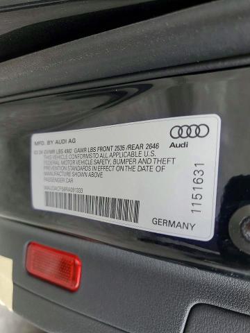 Aukcja sprzedaży 2024 Audi A5, vin: WAUDACF58RA091333, numer aukcji: 50198356