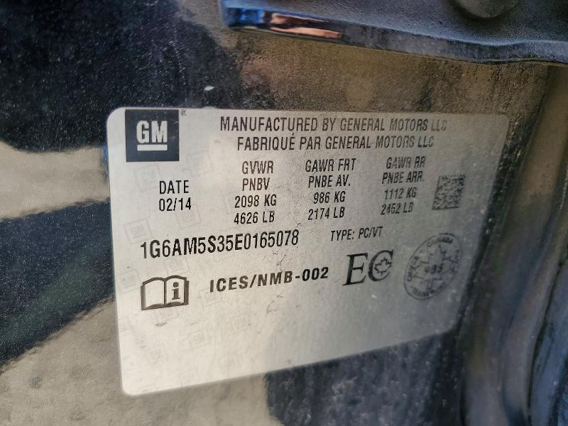 Продажа на аукционе авто 2014 Cadillac Ats, vin: 1G6AM5S35E0165078, номер лота: 50439636