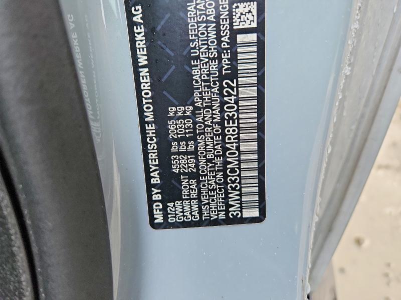 47967926 :رقم المزاد ، 3MW33CM04R8E30422 vin ، 2024 Bmw 230xi مزاد بيع