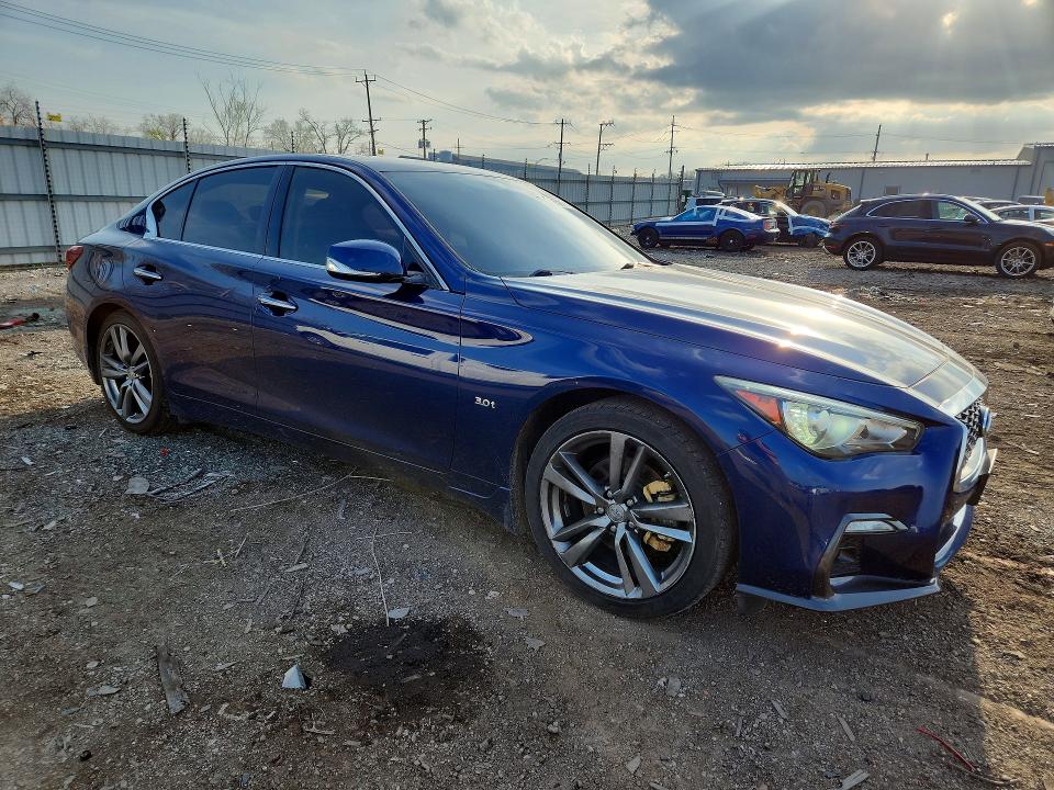 49565846 :رقم المزاد ، JN1EV7AR4JM435095 vin ، 2018 Infiniti Q50 مزاد بيع