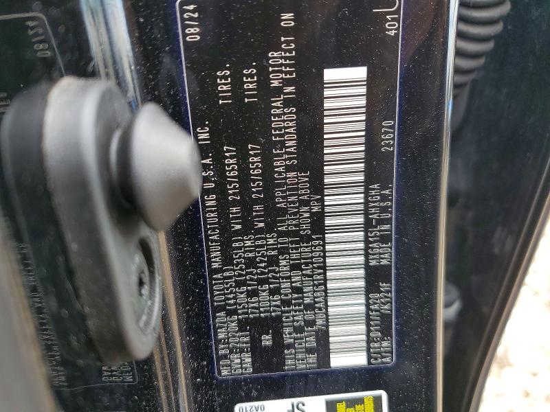 48286156 :رقم المزاد ، 7MUCAABG1RV109691 vin ، 2024 Toyota Corolla Cross مزاد بيع