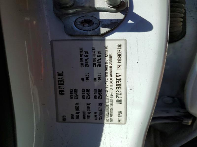 Aukcja sprzedaży 2019 Tesla Model 3, vin: 5YJ3E1EB8KF517727, numer aukcji: 48610566