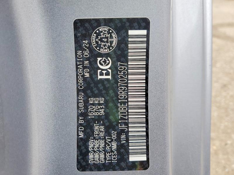 Продаж на аукціоні авто 2024 Subaru Brz, vin: JF1ZDBE19R9702597, номер лоту: 46998626