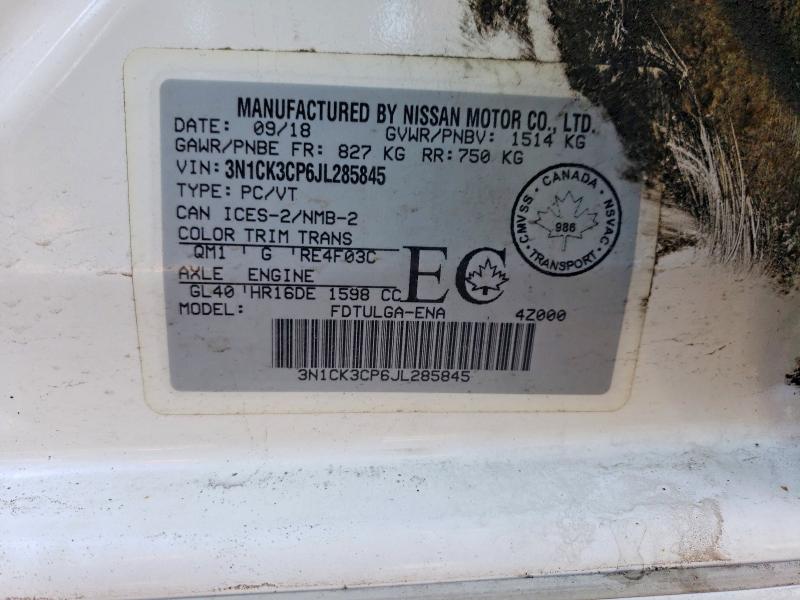 Продажа на аукционе авто 2018 Niss Micra, vin: 3N1CK3CP6JL285845, номер лота: 49566936