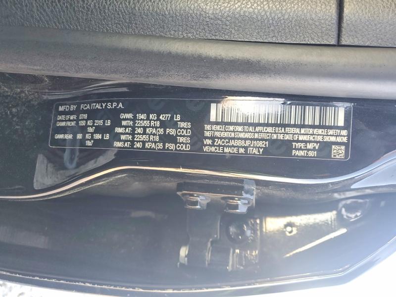 Продаж на аукціоні авто 2018 Jeep Renegade, vin: ZACCJABB8JPJ10821, номер лоту: 49029706