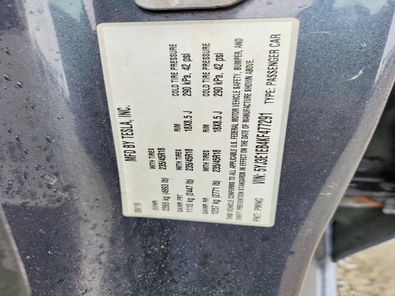 48232776 :رقم المزاد ، 5YJ3E1EB4KF477291 vin ، 2019 Tesla Model 3 مزاد بيع
