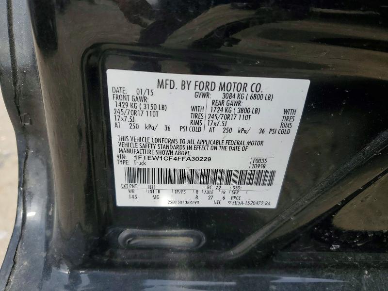 Aukcja sprzedaży 2015 Ford F150, vin: 1FTEW1CF4FFA30229, numer aukcji: 49587216