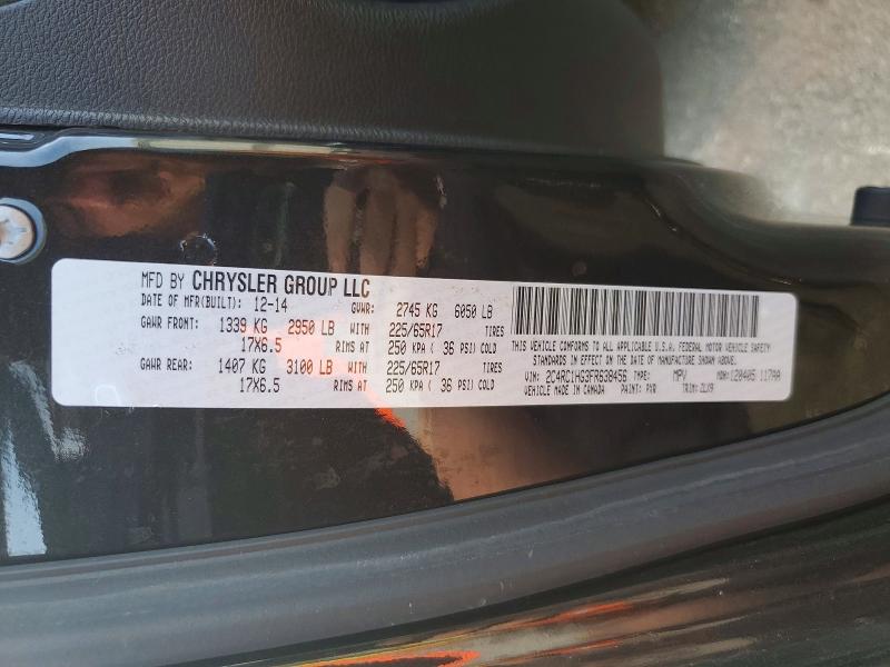 Продаж на аукціоні авто 2015 Chrysler Town & Country, vin: 2C4RC1HG3FR638456, номер лоту: 49269696