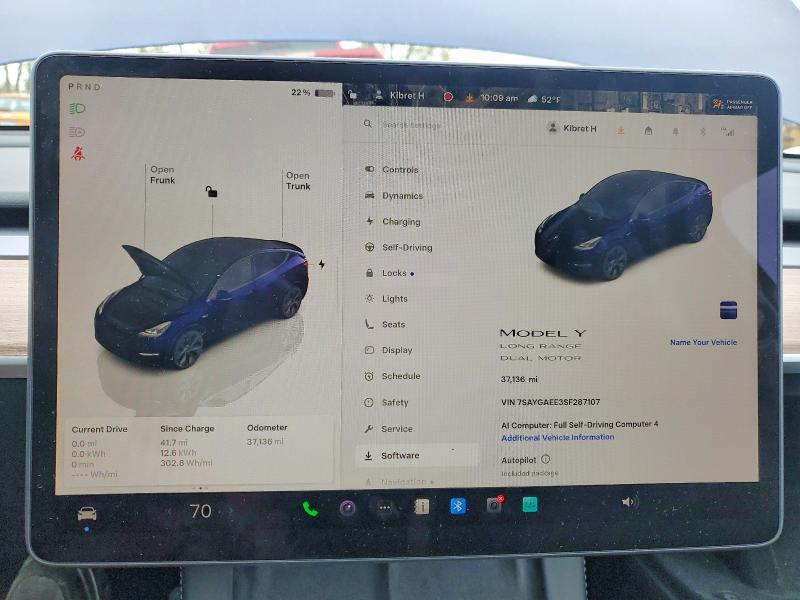 Aukcja sprzedaży 2025 Tesla Model Y, vin: 7SAYGAEE3SF287107, numer aukcji: 51153456