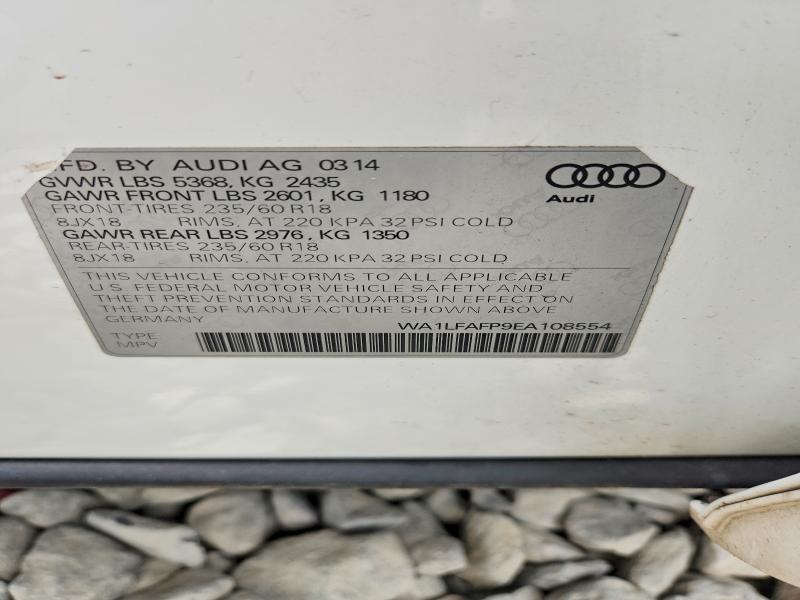 Продажа на аукционе авто 2014 Audi Q5, vin: WA1LFAFP9EA108554, номер лота: 50801266
