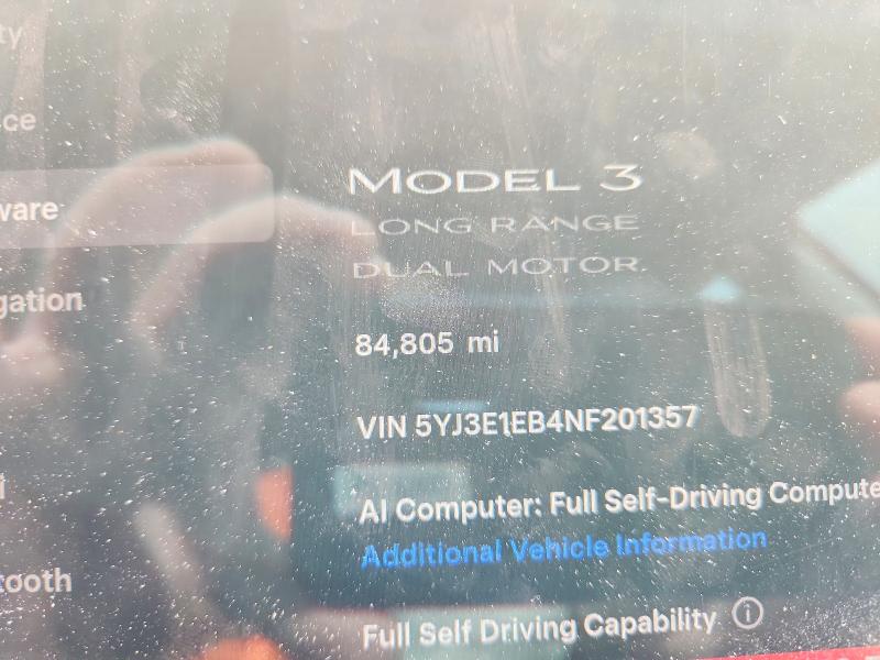 Продажа на аукционе авто 2022 Tesla Model 3, vin: 5YJ3E1EB4NF201357, номер лота: 51323876