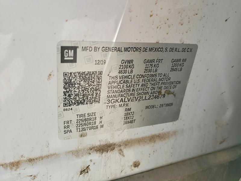 48998036 :رقم المزاد ، 3GKALVEV2LL234679 vin ، 2020 Gmc Terrain مزاد بيع