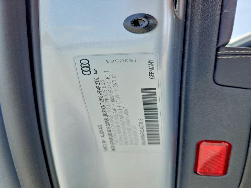 Aukcja sprzedaży 2020 Audi A4, vin: WAUHMAF4XLA073816, numer aukcji: 48340426
