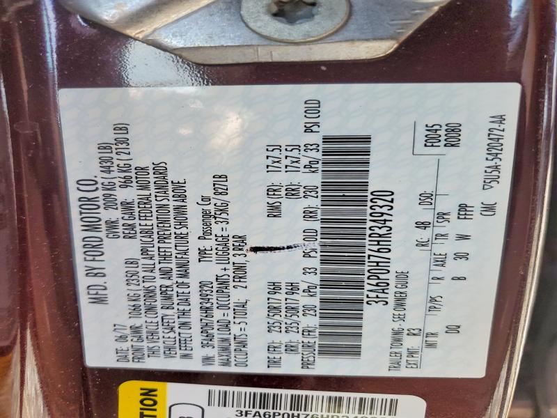 Aukcja sprzedaży 2017 Ford Fusion, vin: 3FA6P0H76HR349320, numer aukcji: 51573396