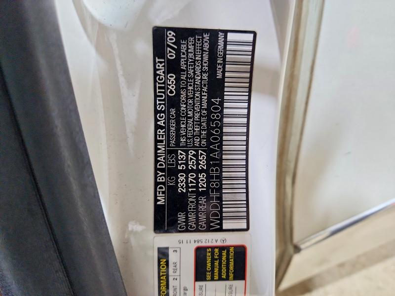 Aukcja sprzedaży 2010 Mercedes-benz E, vin: WDDHF8HB1AA065804, numer aukcji: 51066306